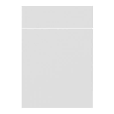 Façade de cuisine 1 porte et 1 tiroir Stevia blanc mat l. 49,7 x H. 71,5 cm GoodHome - Goodhome