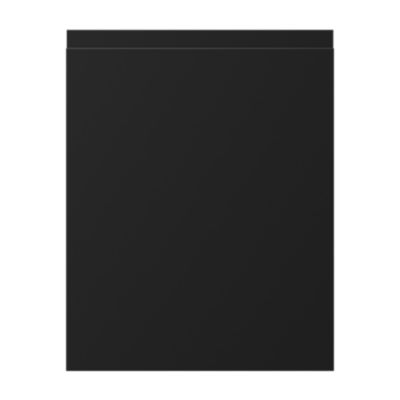 Porte de meuble sous-évier de cuisine Garcinia noir mat l. 44,7 x H. 57,1 cm GoodHome - Goodhome