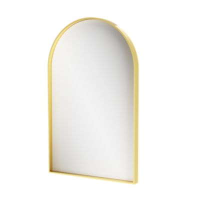 Miroir salle de bains arche 50x80 cm  doré  Tisa