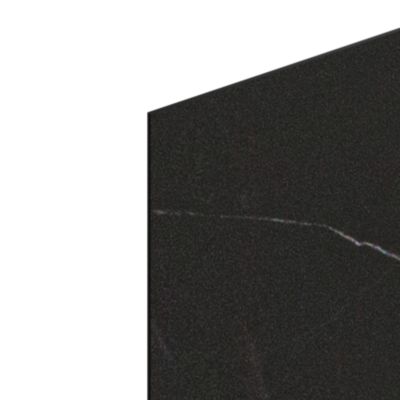 Crédence de cuisine réversible 1 face aspect marbre noir / 1 face noir mat GoodHome Nepeta L.300 x l.60 x Ép.3 mm - Goodhome