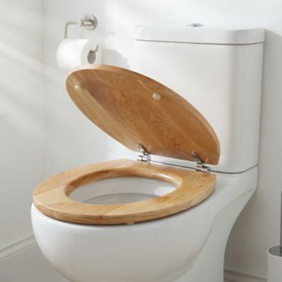 Abattant WC en chêne avec fermeture standard GoodHome Cervia