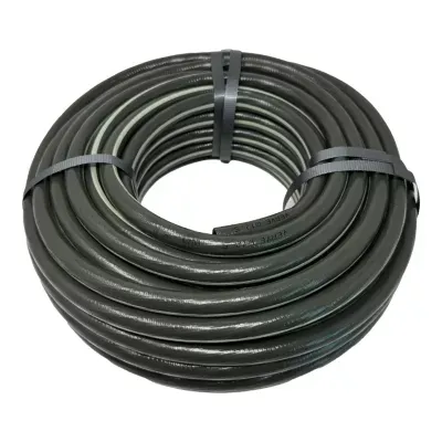 Tuyau d'arrosage tricoté Verve noir et vert 0.19 mm x L.50 m