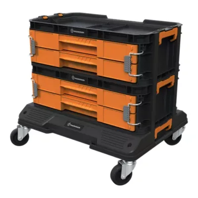 Servante d'atelier mobile verrouillable 4 tiroirs Magnusson système stakkur charge max 100kg