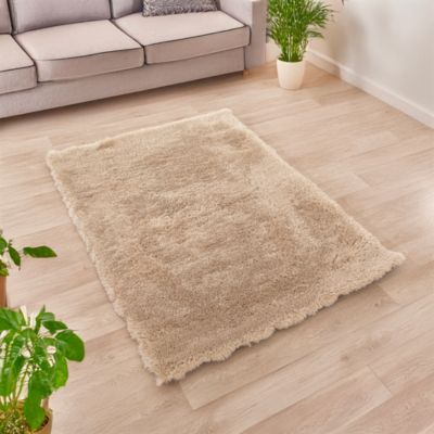 Tapis intérieur extra doux beige L.170 x l.120cm GoodHome, Pelli - Goodhome