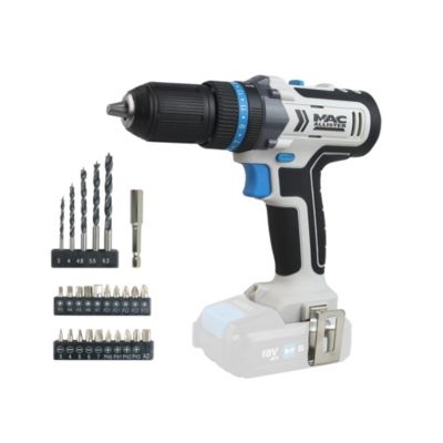 Perceuse à percussion sans fil Mac Allister 18V + 26 accessoires ( sans batterie )