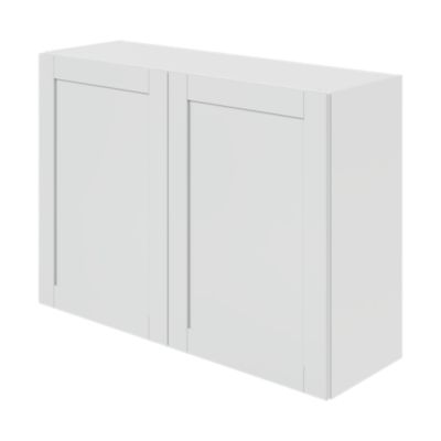 Meuble haut de cuisine avec 2 portes GoodHome Ash gris mat L. 100 x H. 72 cm - Goodhome