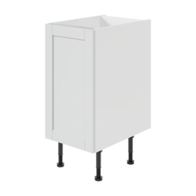 Meuble bas de cuisine avec 1 porte GoodHome Ash gris mat L. 40 x H. 72 cm - Goodhome