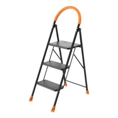 Marchepied 3 marches Magnusson en caoutchouc et acier charge maxi 150 kg hauteur 1 29