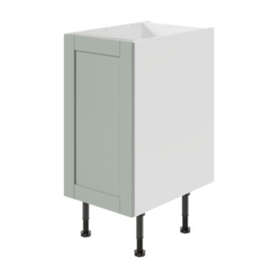 Meuble bas de cuisine avec 1 porte GoodHome Ash vert sauge L. 40 x H. 72 cm - Goodhome