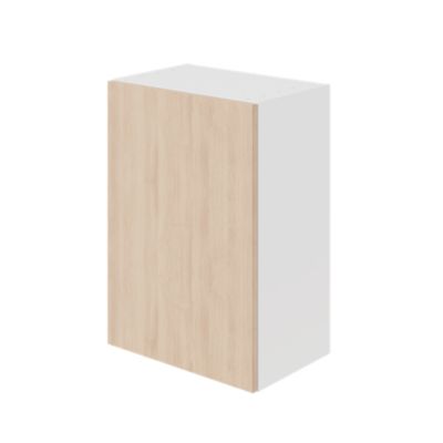 Meuble haut de cuisine avec 1 porte GoodHome Chia effet chêne clair et blanc L. 50 x H. 72 cm - Goodhome