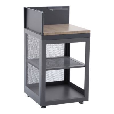 Meuble d'angle cuisine extérieure plan de travail effet bois 1 étage GoodHome Cucino - Goodhome