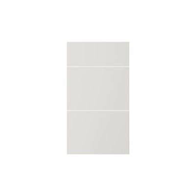 Façade de cuisine 1 tiroir et 2 casseroliers Elcot blanc l.39,7 x H.71,5 cm GoodHome - Goodhome