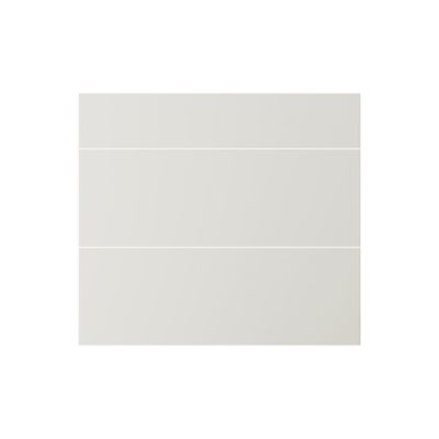 Façade de cuisine 1 tiroir et 2 casseroliers Elcot blanc l.79,7 x H.71,5 cm GoodHome - Goodhome