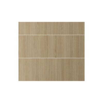 Façade de cuisine 1 tiroir et 2 casseroliers Elcot effet chêne l.79,7 x H.71,5 cm GoodHome - Goodhome