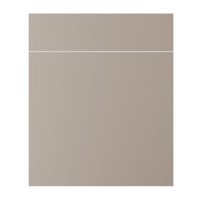 Façade de cuisine 1 porte et 1 tiroir Elcot beige sable l.59,7 x H.71,5 cm GoodHome - Goodhome