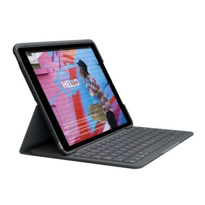 Ãtui Clavier Bluetooth Logitech Slim Folio iPad 10.2 AZERTY Gris