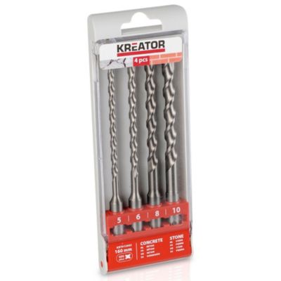 Coffret de 4 forets à béton SDS+ 160mm
