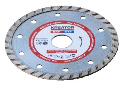 Kreator Disque diamant universels turbo Alésage 22 2 mm 1 disque 125 mm 2 2 mm