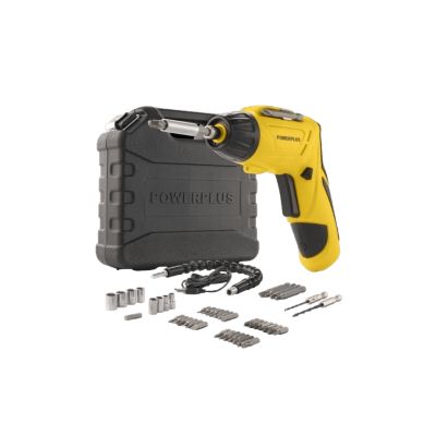 PowerPlus Tournevis - 4 V - POWX00406 - Eclairage LED - Poignée ajustable - Porte-embout magnétique HEX Jaune - vue 3
