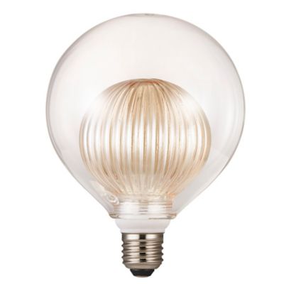 Ampoule LED décorative shape in shape E27 ?12.5cm 350lm ambré blanc chaud Nordlux