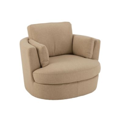 J-line Fauteuil Pivotant Swiv 109cm Beige - vue 2