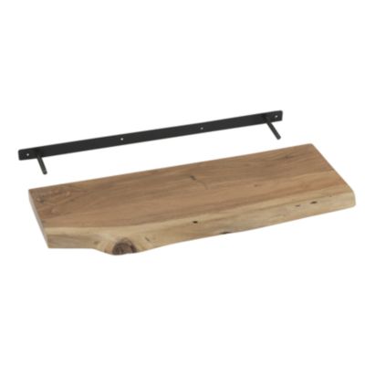 J-line Étagère Murale en Bois Gérard 70cm Naturel Beige - vue 2