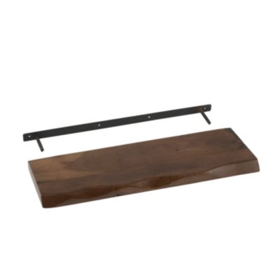 J-line Étagère Murale en Bois Gérard 70cm Marron - vue 2