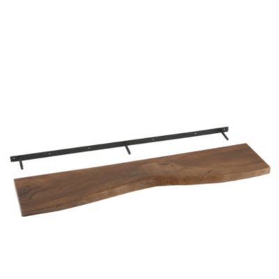 J-line Étagère Murale en Bois Gérard 115cm Marron - vue 2