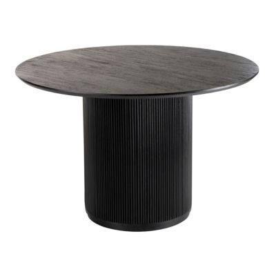 J-line Table de Repas Design en Bois Vincent 120cm Marron - vue 2