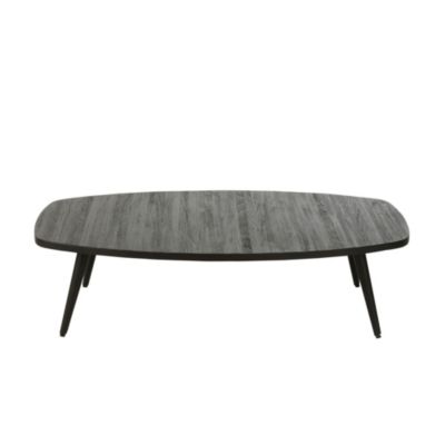 J-line Table Basse en Bois Teck 120cm Marron - vue 2
