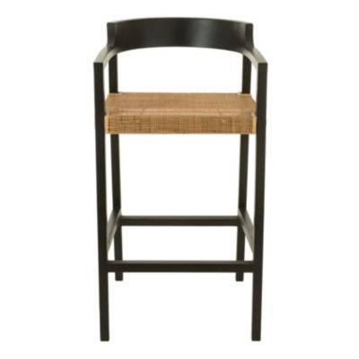 J-line Tabouret de Bar Design Sungkai 100cm Noir - vue 2