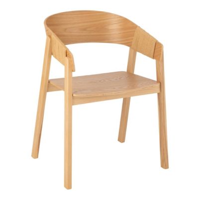 J-line Chaise en Bois Naga 76cm Naturel Beige - vue 2