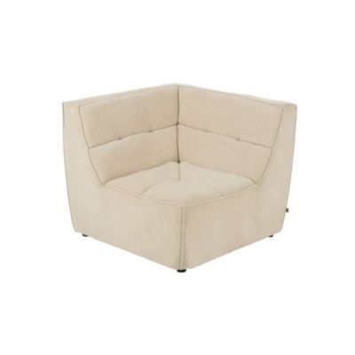 J-line Module Canapé d'Angle Matelassé Grid 98cm Beige - vue 2