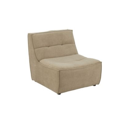 J-line Module Canapé Matelassé Grid 97cm Beige - vue 2