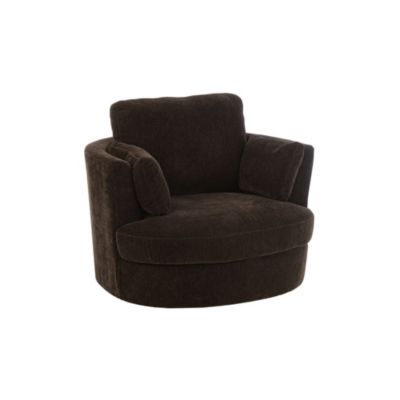 J-line Fauteuil Pivotant Swiv 109cm Marron - vue 2
