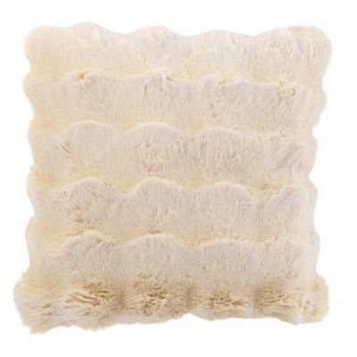 J-line Coussin Déco Uni Wave 45x45cm Beige - vue 2