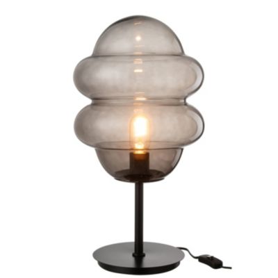 J-line Lampe à Poser en Verre Cuillere Miel 52cm Gris - vue 2
