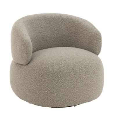 J-line Fauteuil Pivotant Rond Cosy 85cm Marron - vue 2