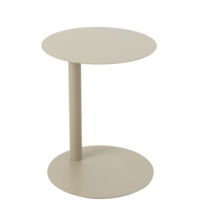 J-line Table d'Appoint Ronde en Métal Reva 50cm Argent - vue 2