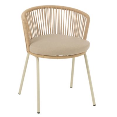 J-line Chaise Design Corde Toa 75cm Beige - vue 2
