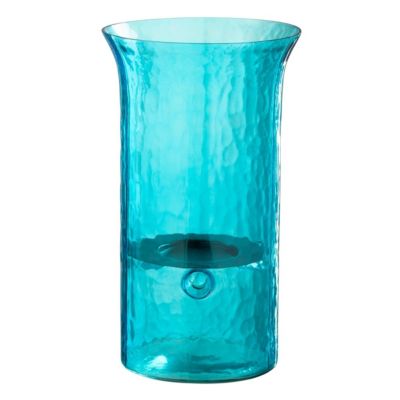 J-line Photophore Étroit en Verre Tarifa 34cm Bleu - vue 2