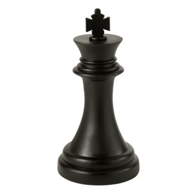 J-line Pièce d'Échec Déco Roi 70cm Noir - vue 2
