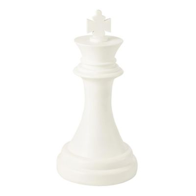 J-line Pièce d'Échec Déco Roi 70cm Blanc - vue 2