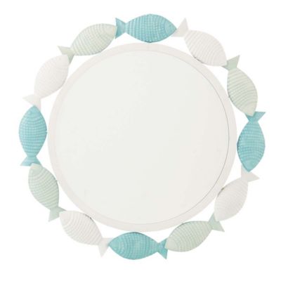 J-line Miroir Mural en Métal Poisson 76cm Argent - vue 2