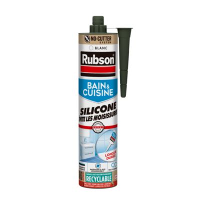Mastic bain et cuisine Rubson blanc 280ml - Rubson