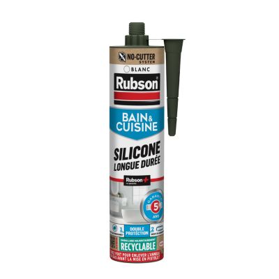 Mastic bain et cuisine Rubson blanc 280ml