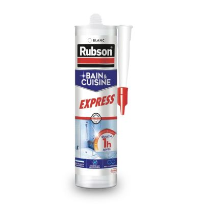 Mastic Rubson Bain&Cuisine Séchage Rapide blanc cartouche 280ml