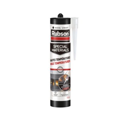 Mastic Rubson Special Materials Hautes Températures noir cartouche 280ml - Rubson