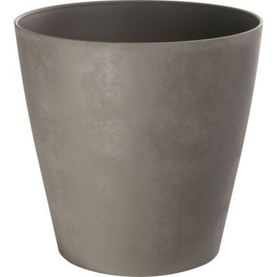 Pot de fleurs rond GARDEN ID Swing Cone Ø 35 23 H 34 cm Tourbe - vue 1
