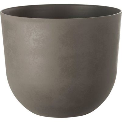 Pot de fleurs rond GARDEN ID Swing Round Ø 30 13 H 25 cm Tourbe - vue 1